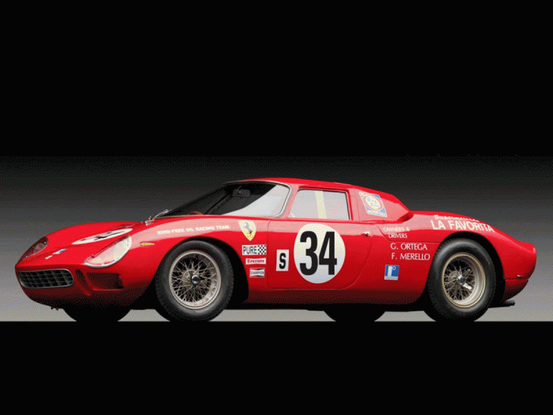 1964 Ferrari 250 LM by Carrozzeria Scaglietti ANIMATED GIF9988