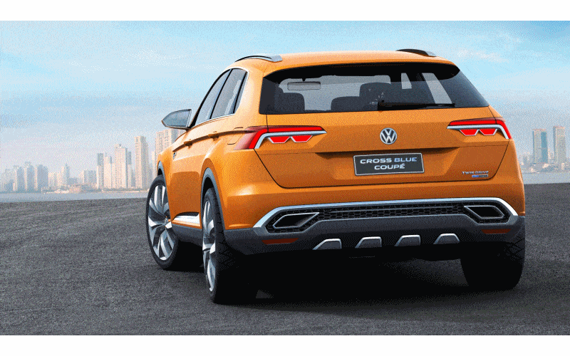 Hottest LA Debuts VW CrossBlue Coupe - Concept GIF