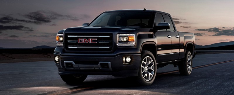 2014 GMC Sierra All Terrain Double Cab Front Three Quarter in Iridium Metallic - on location