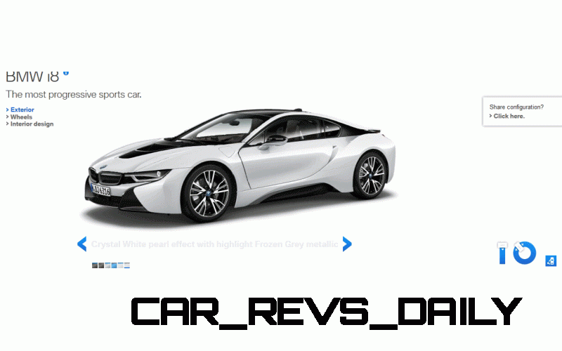 2015 BMW i8 in White GIF Doors