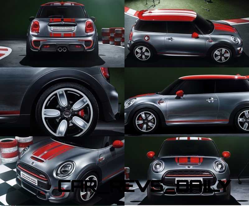 2015 MINI Cooper JCW Concept Brushed-Alloy Paints Hot Bod 15-tile