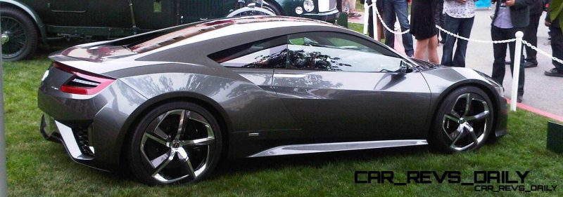 The Acura NSX Concept on the Concept Lawn at the 2013 Pebble Bea