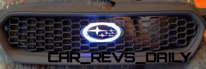 LED Subaru badge CarRevsDaily Animated GIF