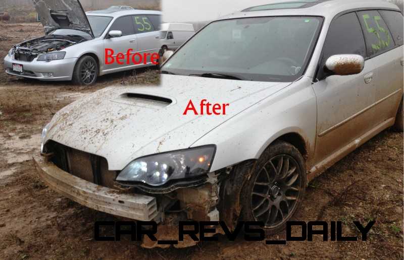 LGT off-road damage before and after