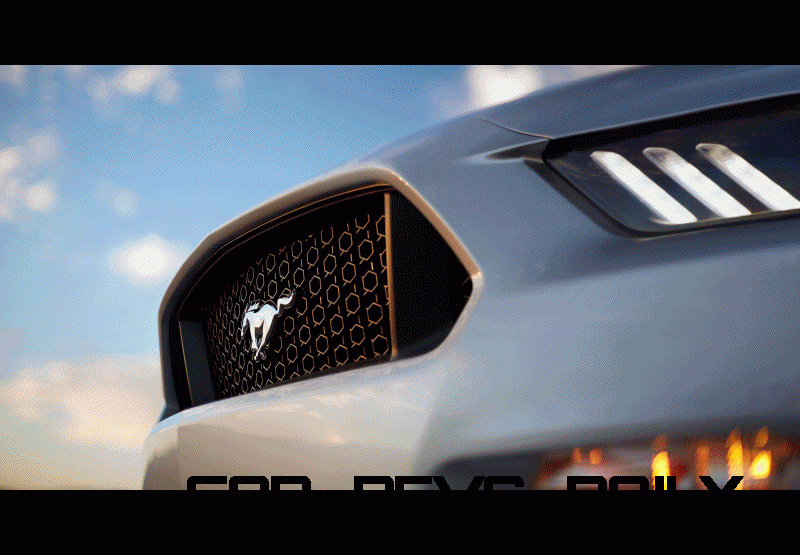 Mustang GT silver CarRevsDaily.com Animated GIF