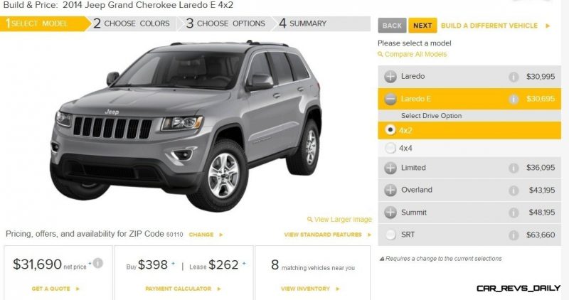 2014 Jeep Grand Cherokee Summit, Overland and Ltd 4