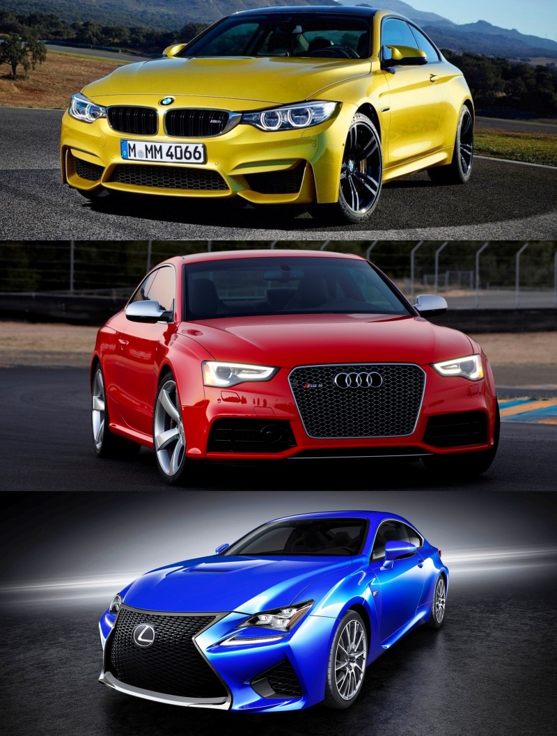 2015 Supercoupe Design Shootout - Lexus RC F vs. BMW M4 vs. Audi RS5 2