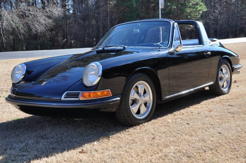 Black 1967 Porsche 911S Soft Window TARGA for sale in Raleigh NC 13