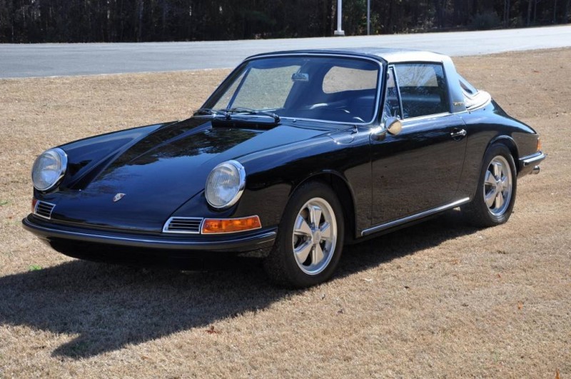 Black 1967 Porsche 911S Soft Window TARGA for sale in Raleigh NC 3