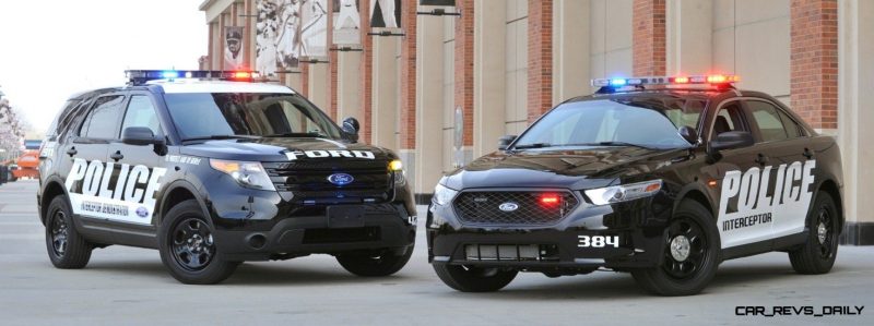 The New Ford Police Interceptor sedan and utility vehicles