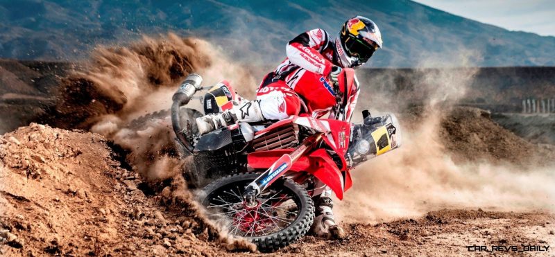 Sam Sunderland ( Honda HRC Team ) performs during the in 2014 Dakar Team Activations. Spain on October 28th, 2013