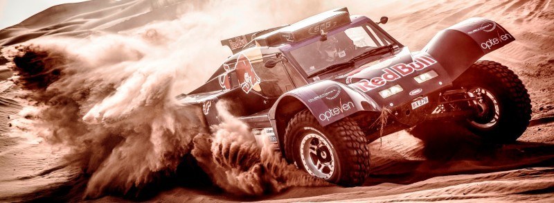 Carlos Sainz drives in the desert during the preparations of Dakar 2014 in Arfoud, Morocco, on October 9th, 2013