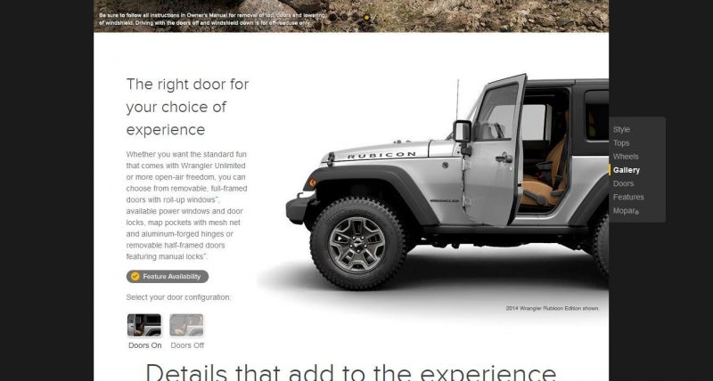 Car-Revs-Daily.com -- Buyers Guide to 2014 JEEP Wrangler Trims, Tops and Doors 73