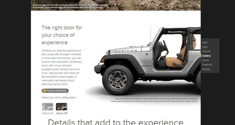 Car-Revs-Daily.com -- Buyers Guide to 2014 JEEP Wrangler Trims, Tops and Doors 74