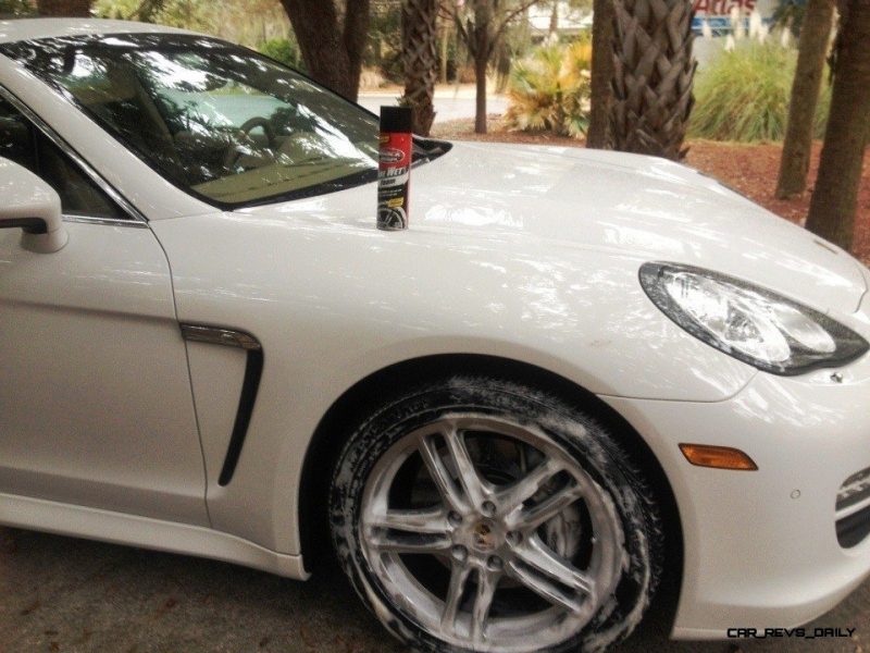 Car-Revs-Daily.com Recommends - Black Magic Tire Foam - Porsche Panamera S 17