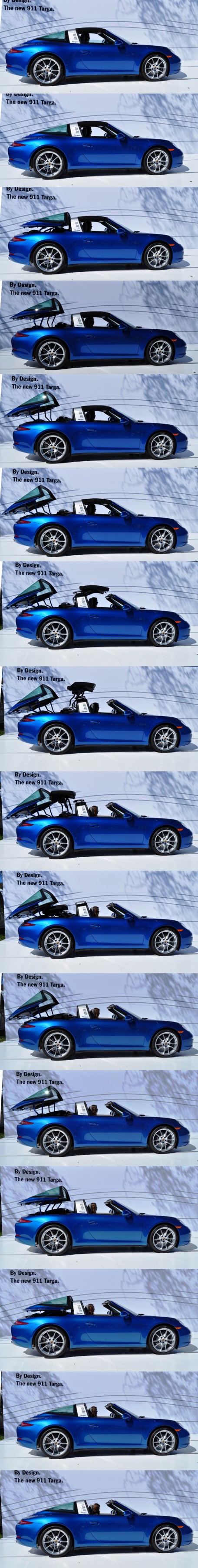 2014 Porsche 911 Targa4 -- Animated Roof Sequence + 30 High-Res Photos 28-vert