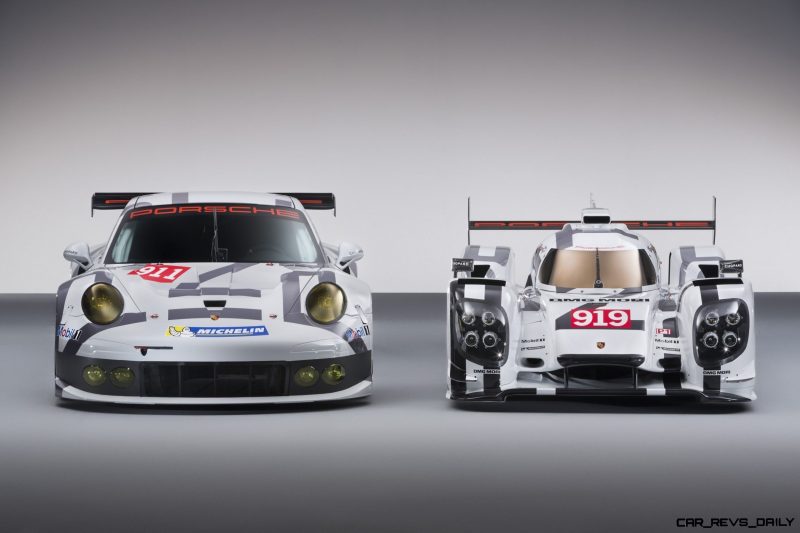 2014 Porsche Motorsport Worldwide- 919 Hybrid-911 RSR- Head-On