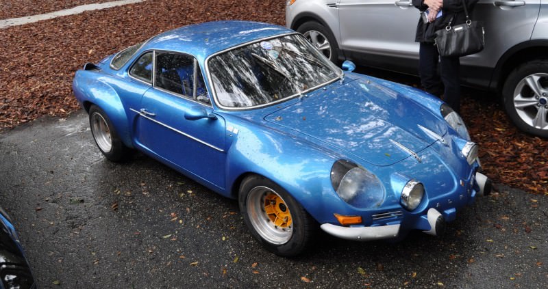 Amelia Parking Lot Finds -- ~1960s (Renault) Alpine A110 -- On Cali Plates, Passenger Seat Full of Suitcases 12