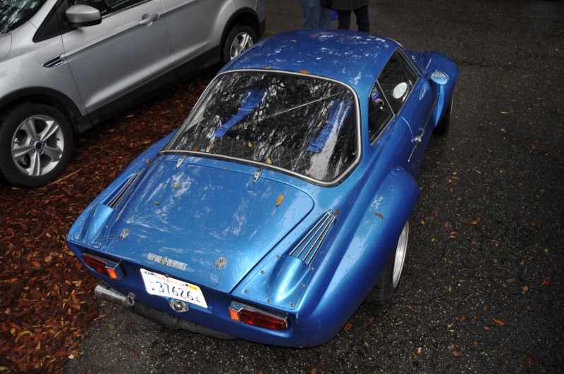 Amelia Parking Lot Finds -- ~1960s (Renault) Alpine A110 -- On Cali Plates, Passenger Seat Full of Suitcases 14