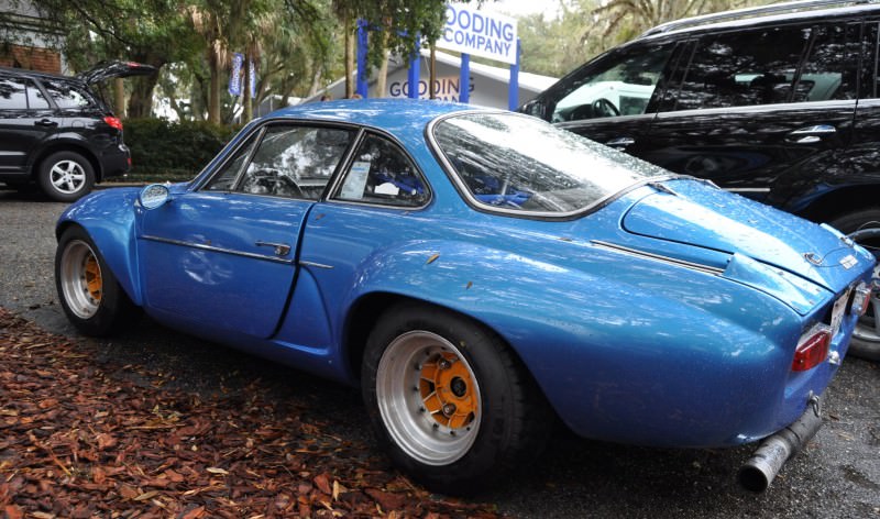 Amelia Parking Lot Finds -- ~1960s (Renault) Alpine A110 -- On Cali Plates, Passenger Seat Full of Suitcases 5