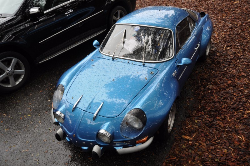 Amelia Parking Lot Finds -- ~1960s (Renault) Alpine A110 -- On Cali Plates, Passenger Seat Full of Suitcases 7