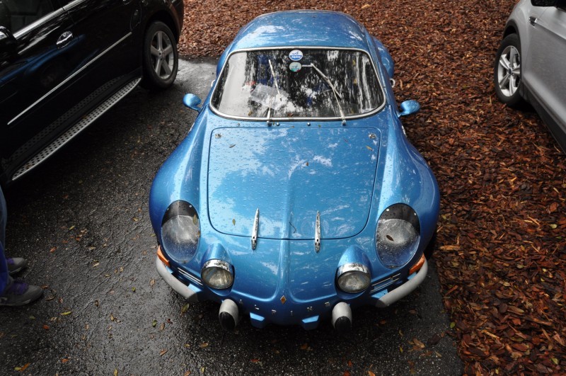 Amelia Parking Lot Finds -- ~1960s (Renault) Alpine A110 -- On Cali Plates, Passenger Seat Full of Suitcases 8