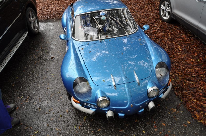 Amelia Parking Lot Finds -- ~1960s (Renault) Alpine A110 -- On Cali Plates, Passenger Seat Full of Suitcases 9