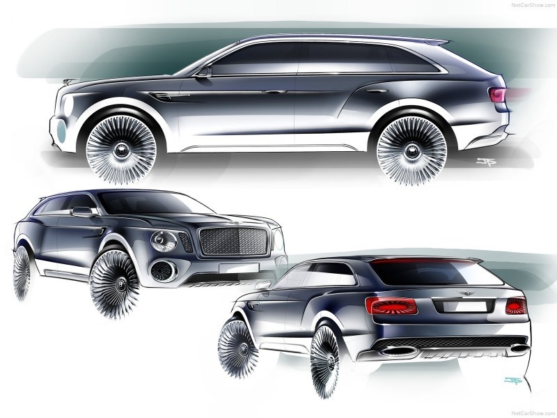 Car-Revs-Daily.com -- #NewBentley SUV First Official Image Plus the EXP 9F Falcon Concept 15