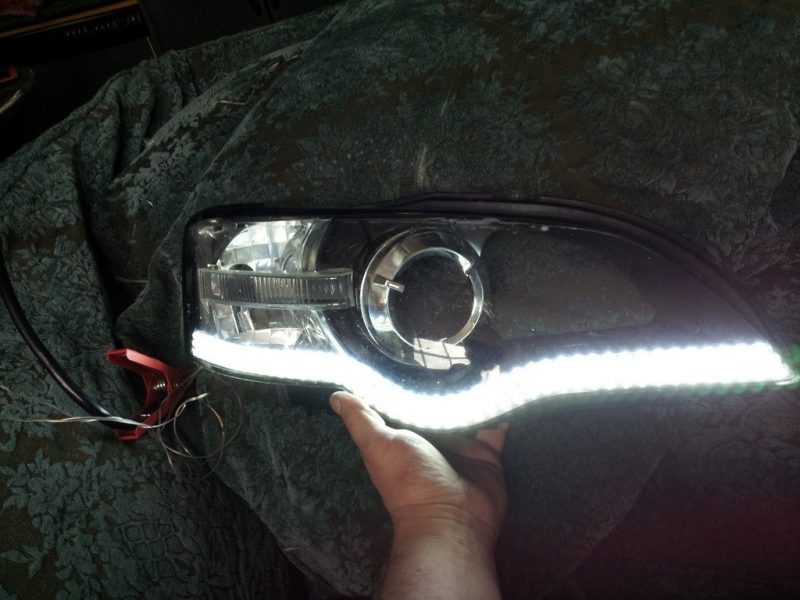 DIY LED Headlights - HID Lowbeams 6X 20cm LED Flexstrips_7192006916_l