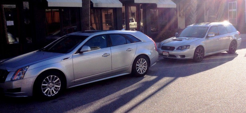 My 30PSI-Boosting Subaru Legacy GT on HD GoPro Video + Photo Comparo vs Cadillac CTS 3.6 Wagon 11