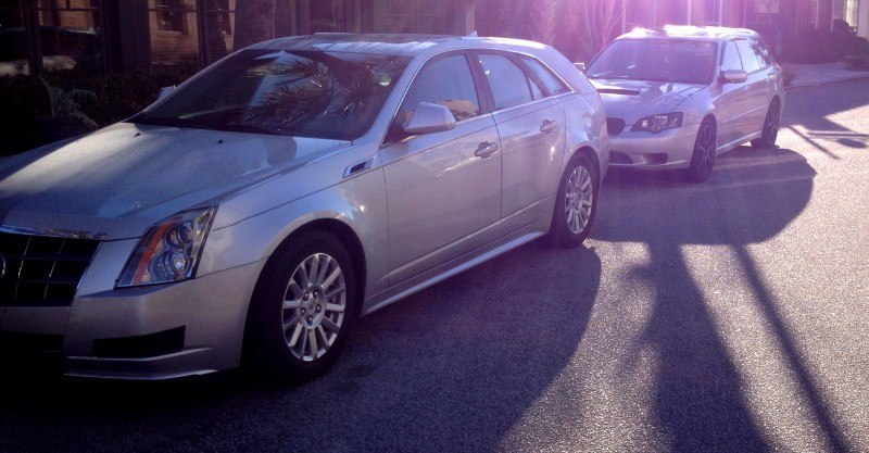 My 30PSI-Boosting Subaru Legacy GT on HD GoPro Video + Photo Comparo vs Cadillac CTS 3.6 Wagon 9