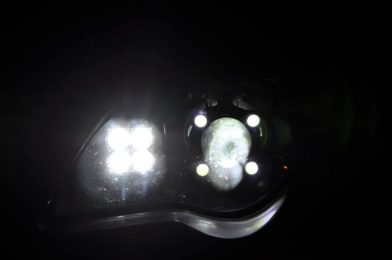 subaru legacy gt DIY led headlights and emblem_8216491196_l