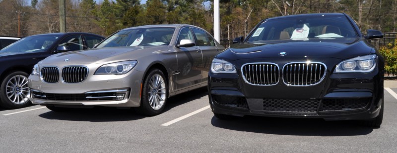 2014 BMW 750Li Definitely Not Beautiful or Focused -- But Less Adrift as SWB 750i with Squared-Off LED Lights Option 2