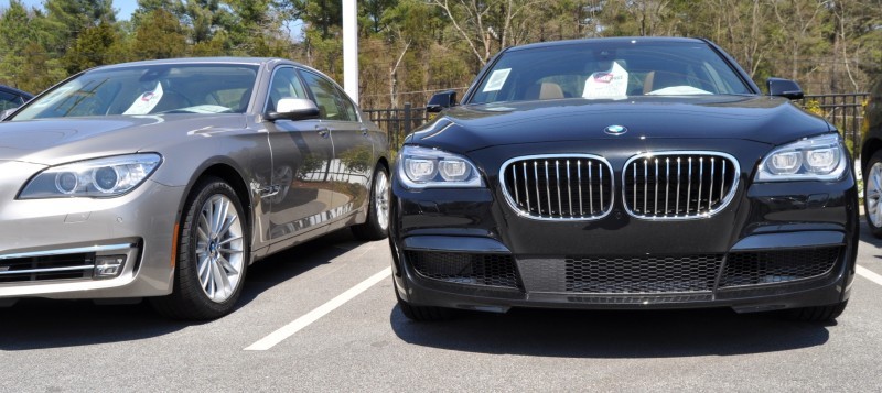 2014 BMW 750Li Definitely Not Beautiful or Focused -- But Less Adrift as SWB 750i with Squared-Off LED Lights Option 3