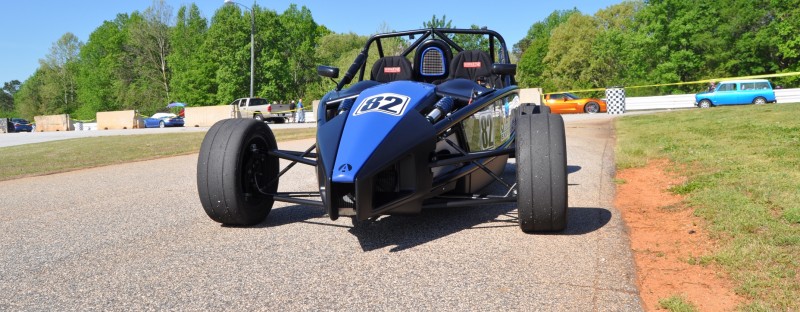 Ariel Atom Duo on Slicks at the Road Atlanta Skidpad for ATL Driving Experience 1