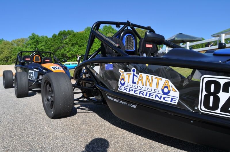 Ariel Atom Duo on Slicks at the Road Atlanta Skidpad for ATL Driving Experience 16