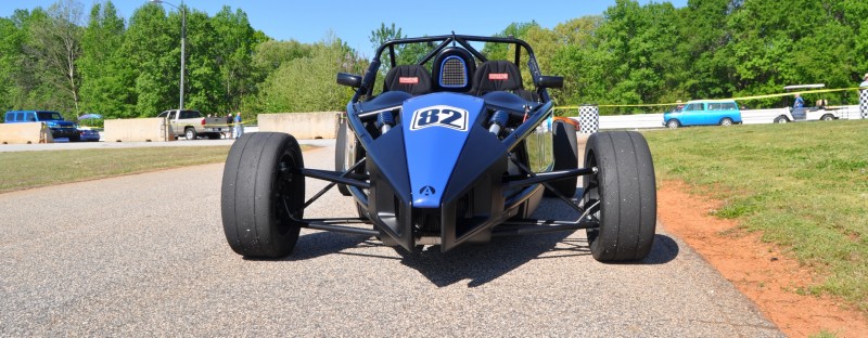 Ariel Atom Duo on Slicks at the Road Atlanta Skidpad for ATL Driving Experience 2