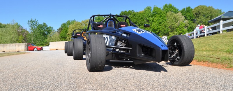 Ariel Atom Duo on Slicks at the Road Atlanta Skidpad for ATL Driving Experience 4