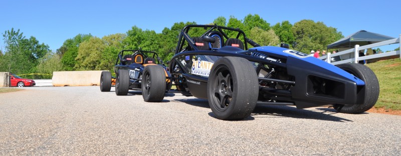 Ariel Atom Duo on Slicks at the Road Atlanta Skidpad for ATL Driving Experience 5