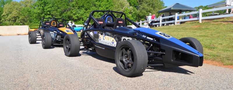 Ariel Atom Duo on Slicks at the Road Atlanta Skidpad for ATL Driving Experience 6