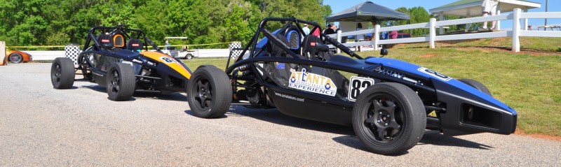 Ariel Atom Duo on Slicks at the Road Atlanta Skidpad for ATL Driving Experience 7