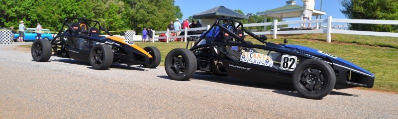 Ariel Atom Duo on Slicks at the Road Atlanta Skidpad for ATL Driving Experience 8