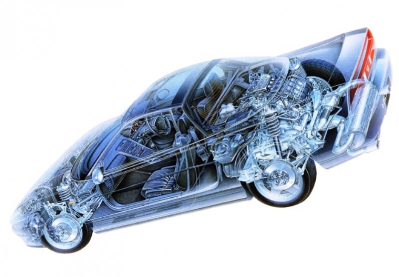 Automotive Artist Showcase -- 3D Mechanical Illustrator Hisashi Saito -- 30 Stunning See-Through Honda Designs 19