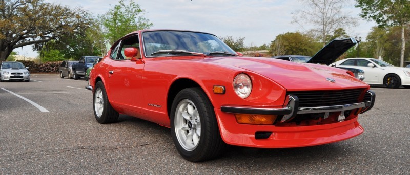 Classic Sports Car Showcase -- Datsun 240Z at Cars & Coffee -- Immaculate in 30 Glowing Orange Photos 2