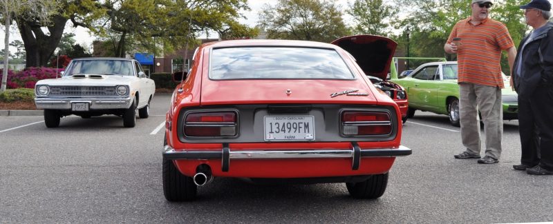 Classic Sports Car Showcase -- Datsun 240Z at Cars & Coffee -- Immaculate in 30 Glowing Orange Photos 21