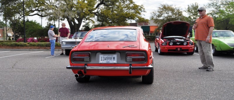 Classic Sports Car Showcase -- Datsun 240Z at Cars & Coffee -- Immaculate in 30 Glowing Orange Photos 22