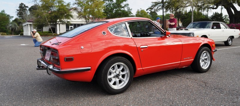 Classic Sports Car Showcase -- Datsun 240Z at Cars & Coffee -- Immaculate in 30 Glowing Orange Photos 25