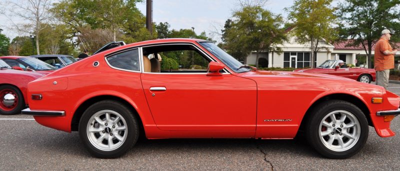 Classic Sports Car Showcase -- Datsun 240Z at Cars & Coffee -- Immaculate in 30 Glowing Orange Photos 27