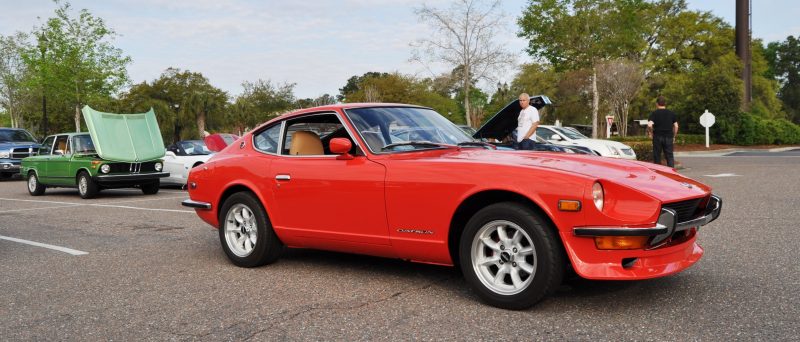 Classic Sports Car Showcase -- Datsun 240Z at Cars & Coffee -- Immaculate in 30 Glowing Orange Photos 29