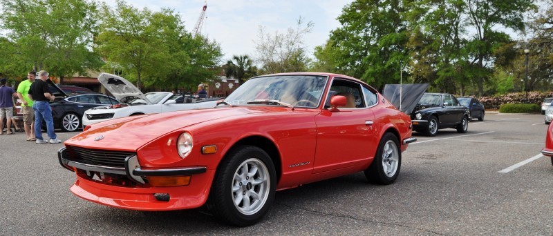 Classic Sports Car Showcase -- Datsun 240Z at Cars & Coffee -- Immaculate in 30 Glowing Orange Photos 9